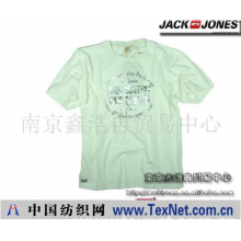 南京鑫浩冉贸易中心 -Jack Jones 专柜款白色烫银印花简单